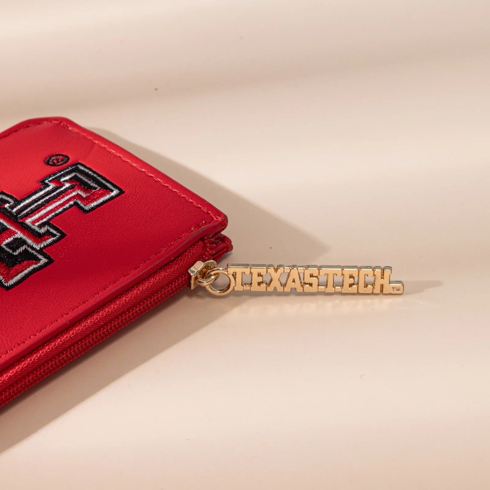 University of Texas Tech Red Raiders Zip Card Case-Red