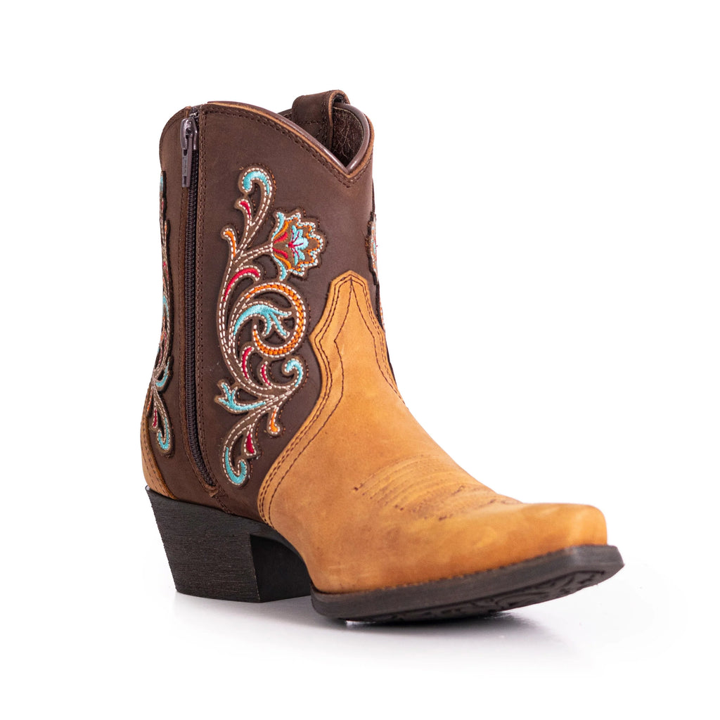 MWB6013 Montana West Women's Western Embroidered Cowgirl Boots - Full Grain Leather, Snip Toe