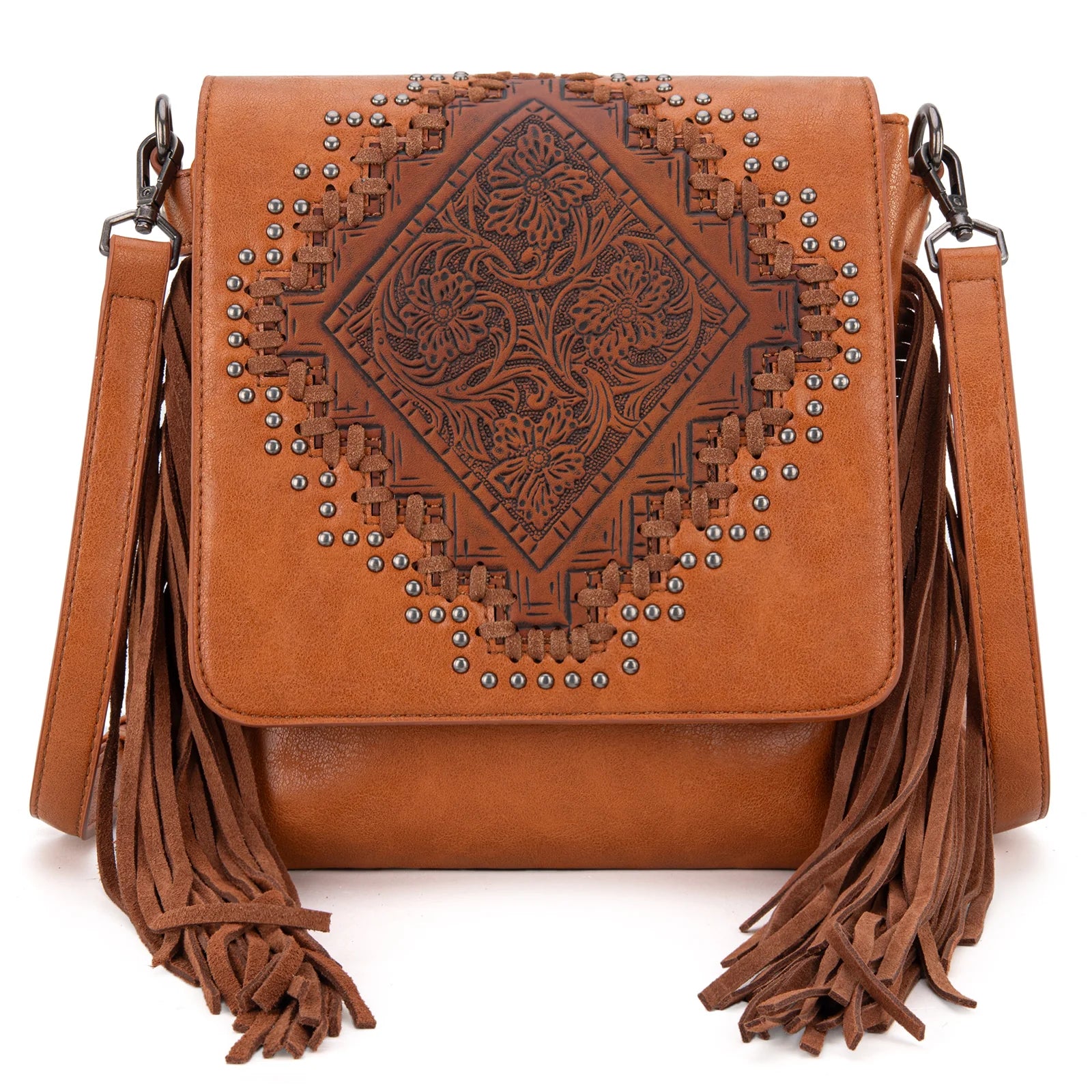 Montana West Tooled Fringe Collection Concealed Carry Crossbody