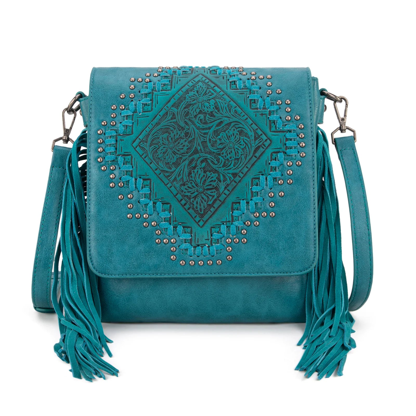 Montana West Tooled Fringe Collection Concealed Carry Crossbody