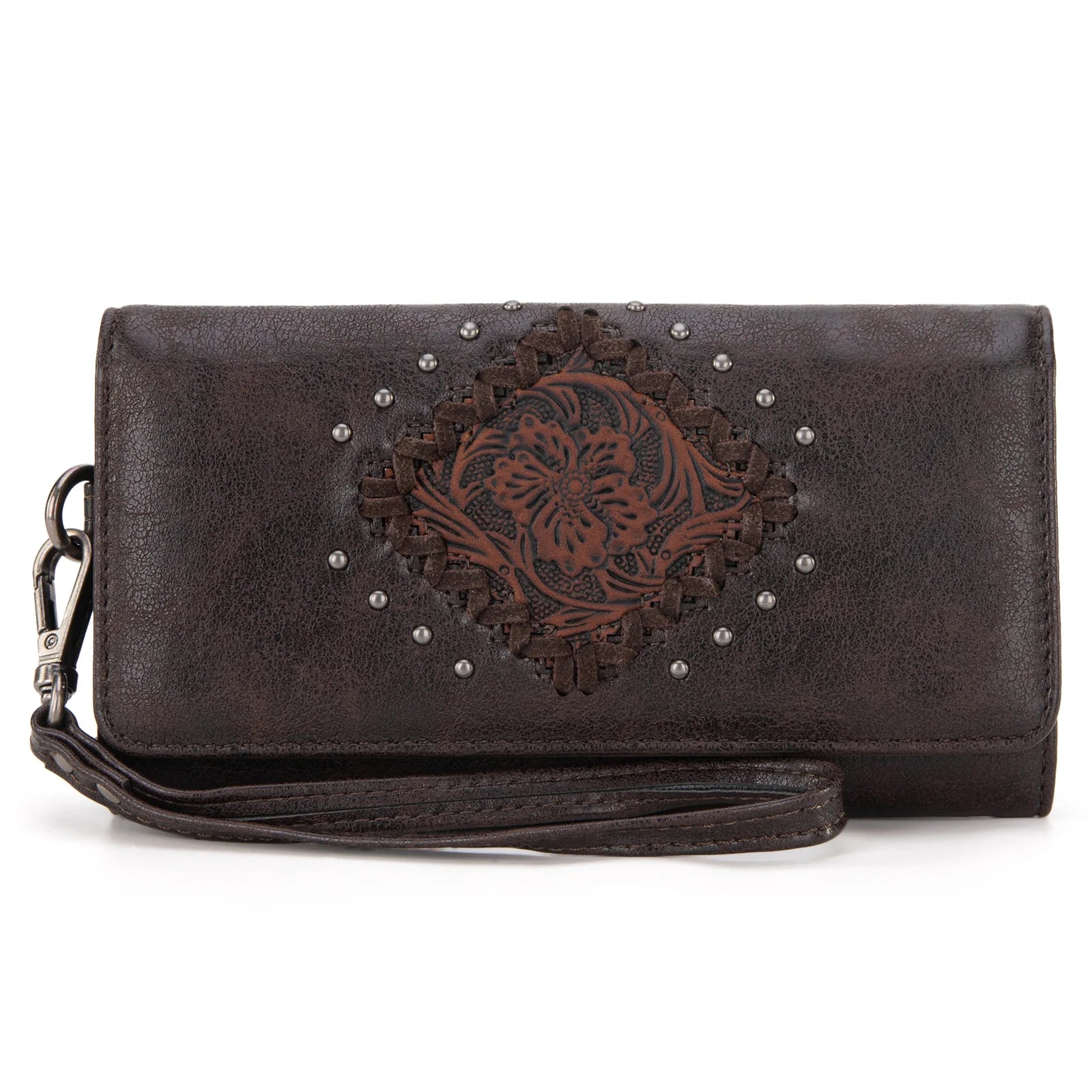 Montana West Tooled Collection Wallet