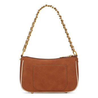 Montana West Tooled Floral Chain Shoulder Crossbody Bag - Brown