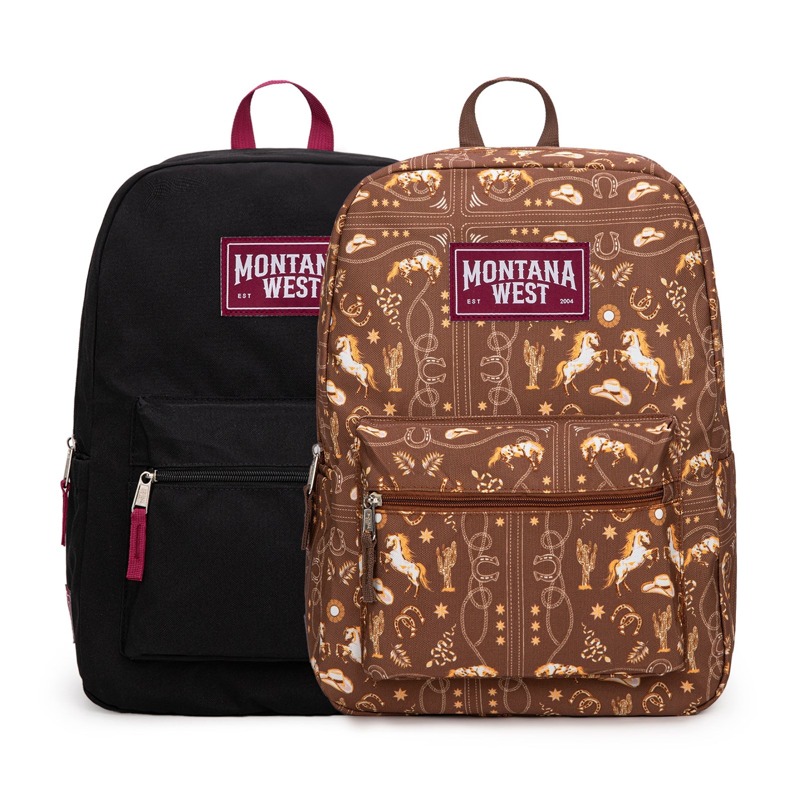 Montana West Print Backpack -2Pcs Set