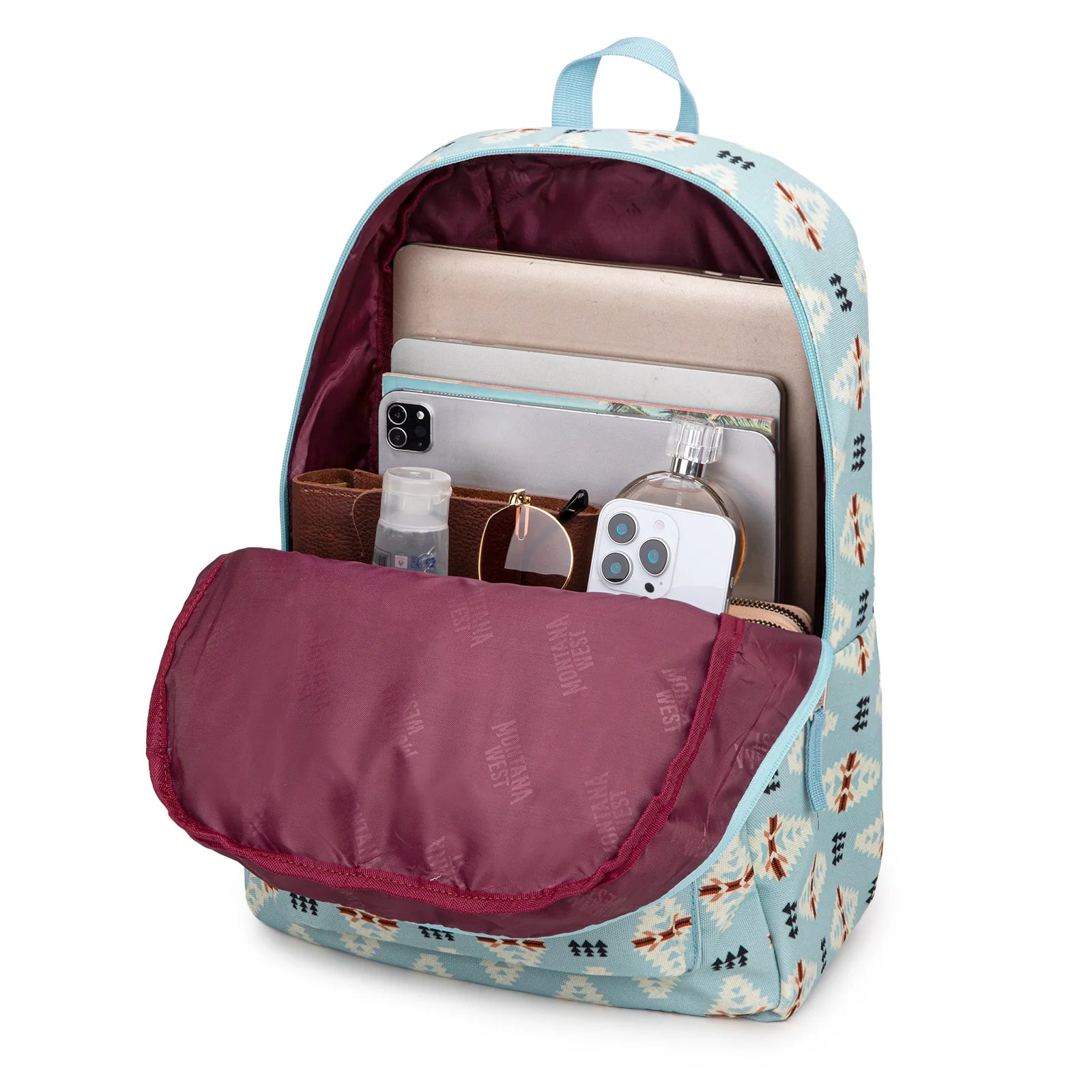 Montana West Print Backpack -2Pcs Set