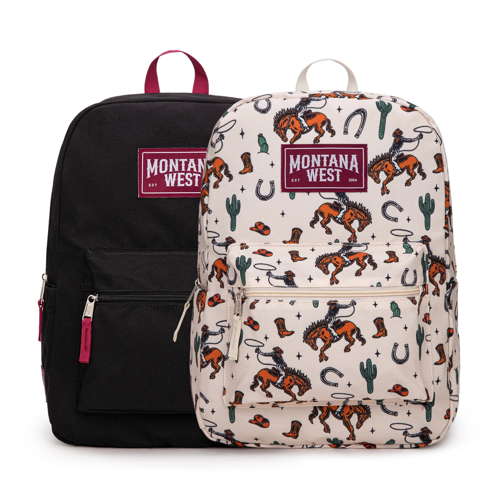 Montana West Print Backpack -2Pcs Set