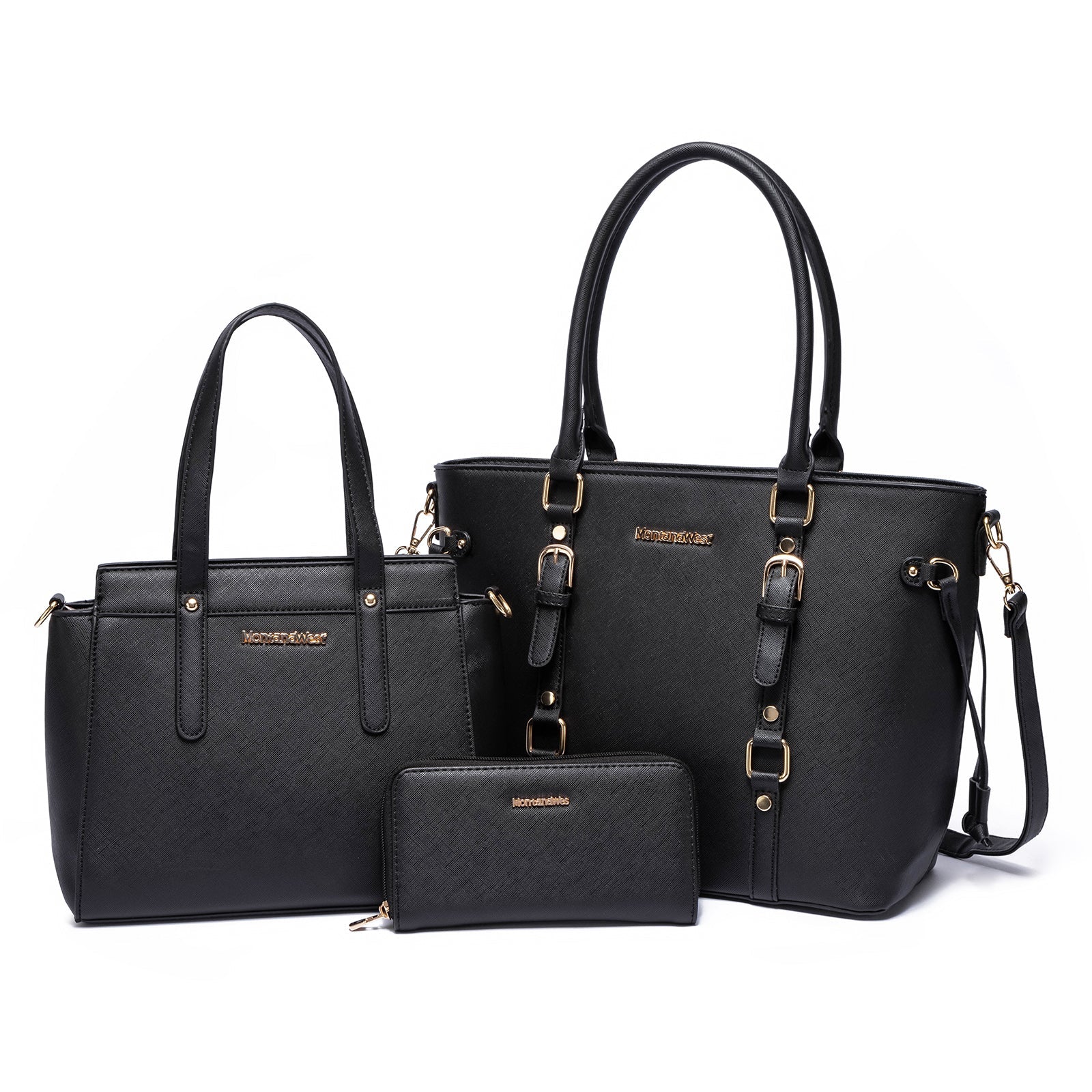 Montana West - 3PCs Set Tote/Crossbody/Wallet