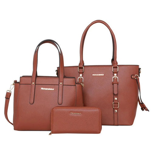 Montana West - 3PCs Set Tote/Crossbody/Wallet