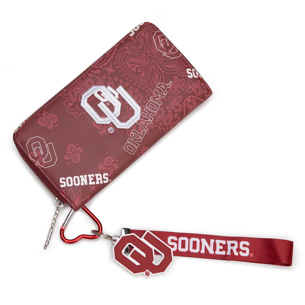 University of Oklahoma Sooners Wallet/Wristlet - Burgundy