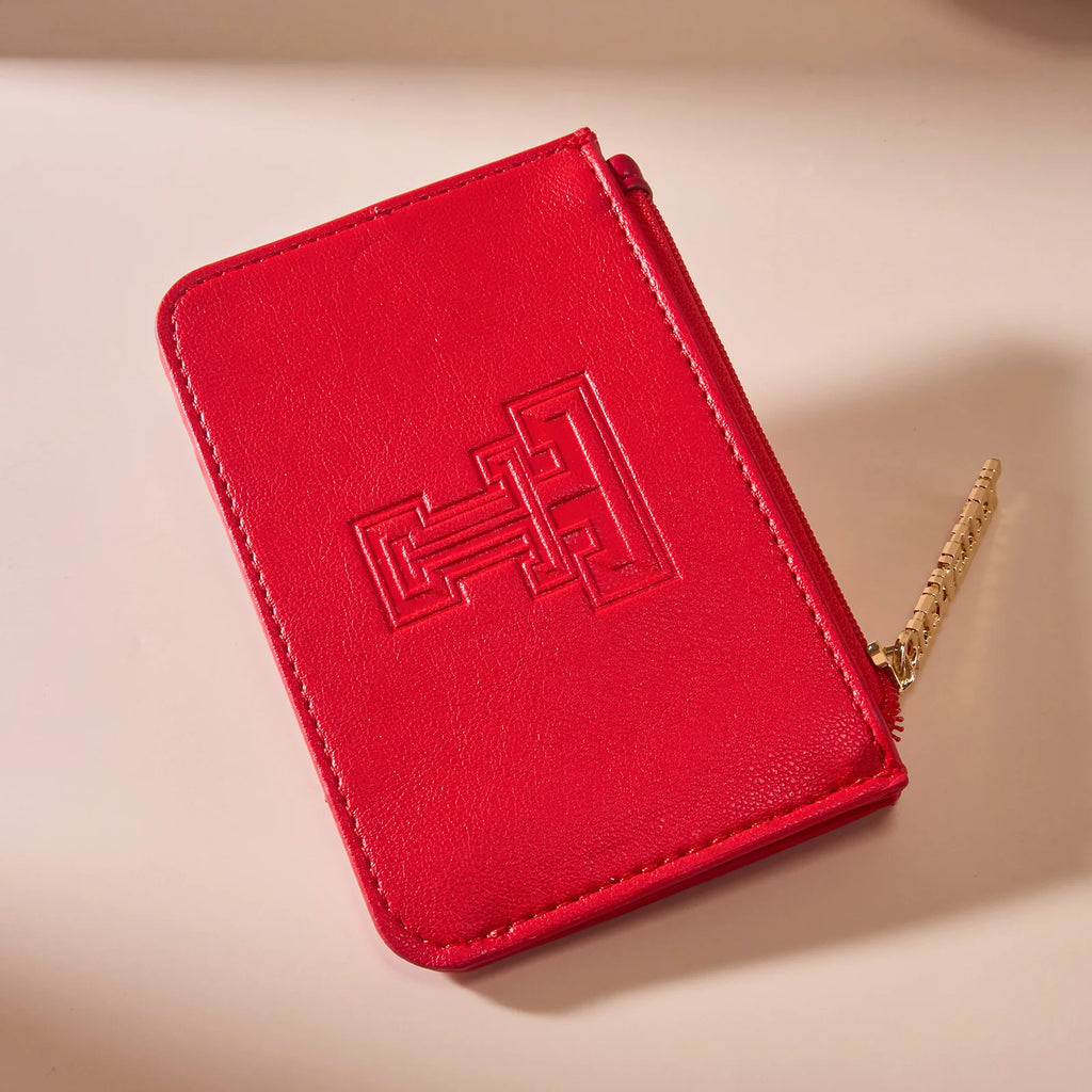 University of Texas Tech Red Raiders Zip Card Case-Red