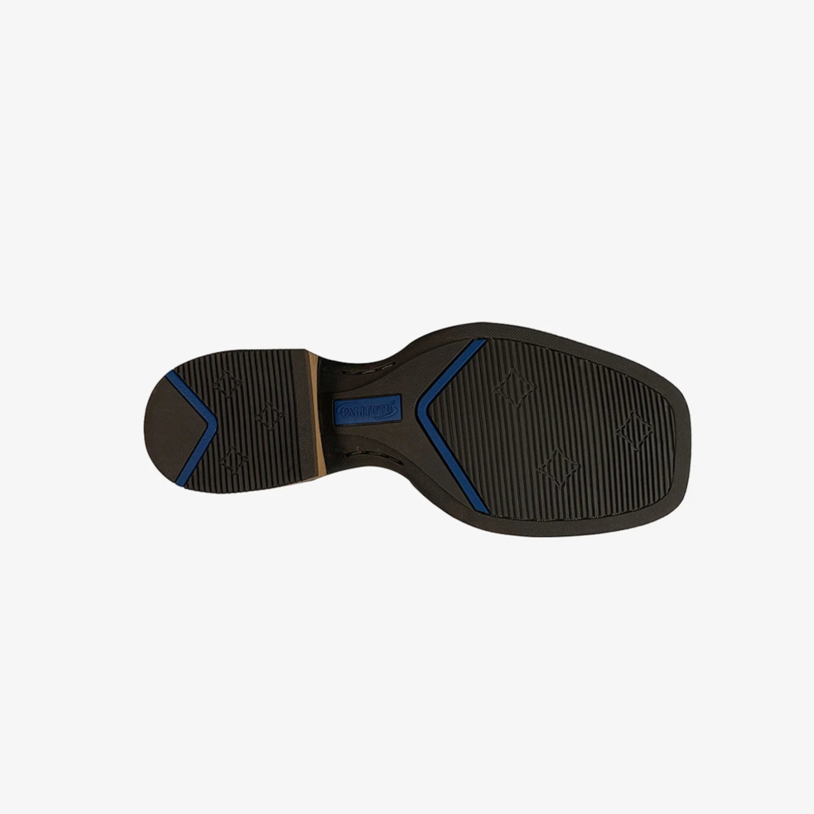 PLT103608 (100008) Western Men's Embroidered Wide Toe Cowboy Full Grain Leather Boots