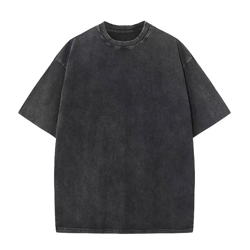 Men's Retro Washed T Shirt Heavy Cotton Oversized