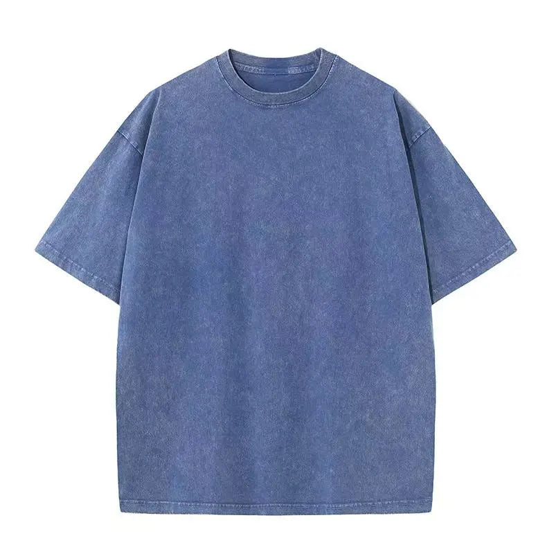 Men's Retro Washed T Shirt Heavy Cotton Oversized
