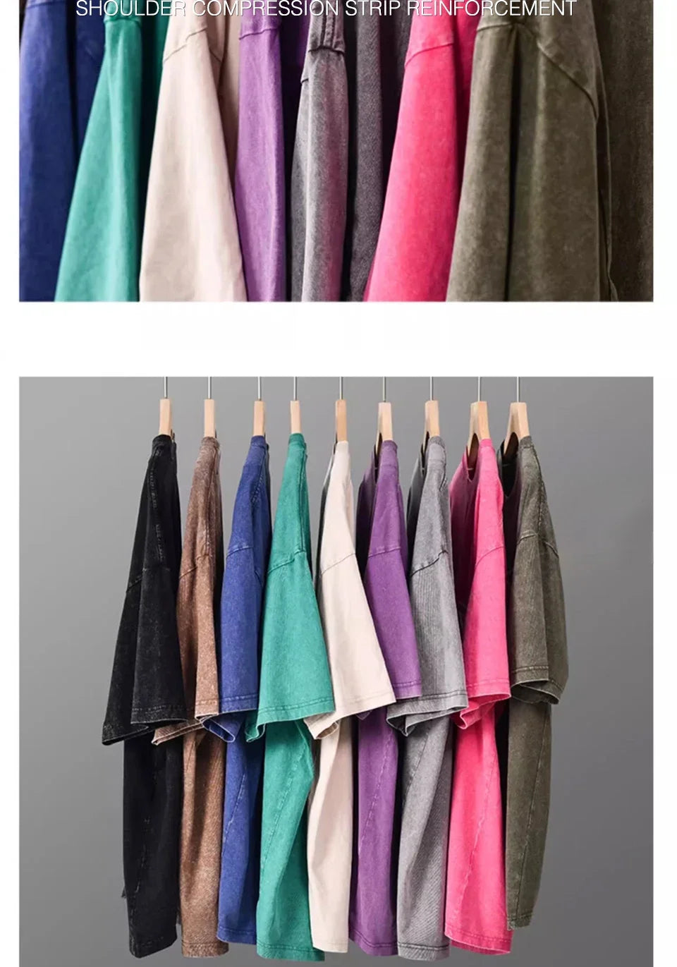 Men's Retro Washed T Shirt Heavy Cotton Oversized