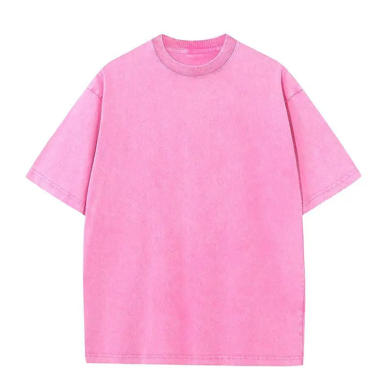 Men's Retro Washed T Shirt Heavy Cotton Oversized