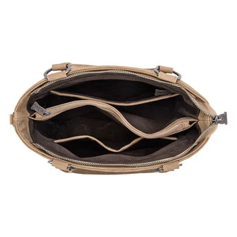 Trinity Ranch Genuine Hair-On Cowhide Collection Concealed Carry Tote - Brown