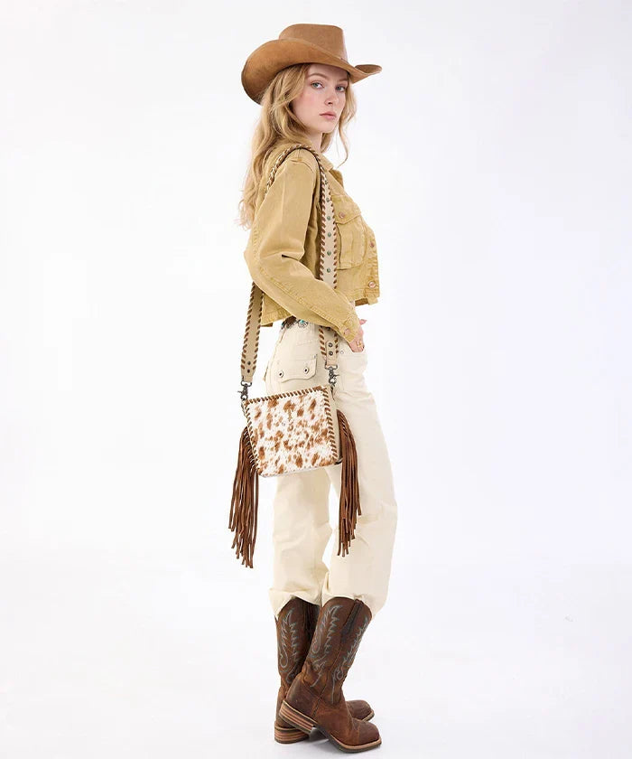 Trinity Ranch Western Fringe Crossbody Bag