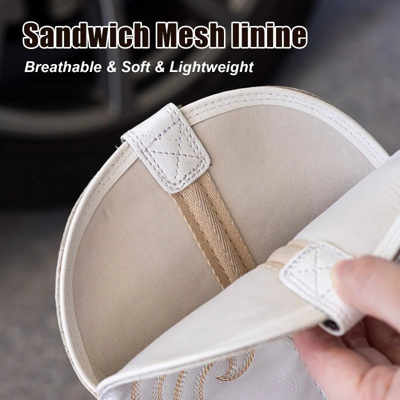 PLT-703601A Women's Bright Side Embroidered Round Toe Western Vegan Leather Boots