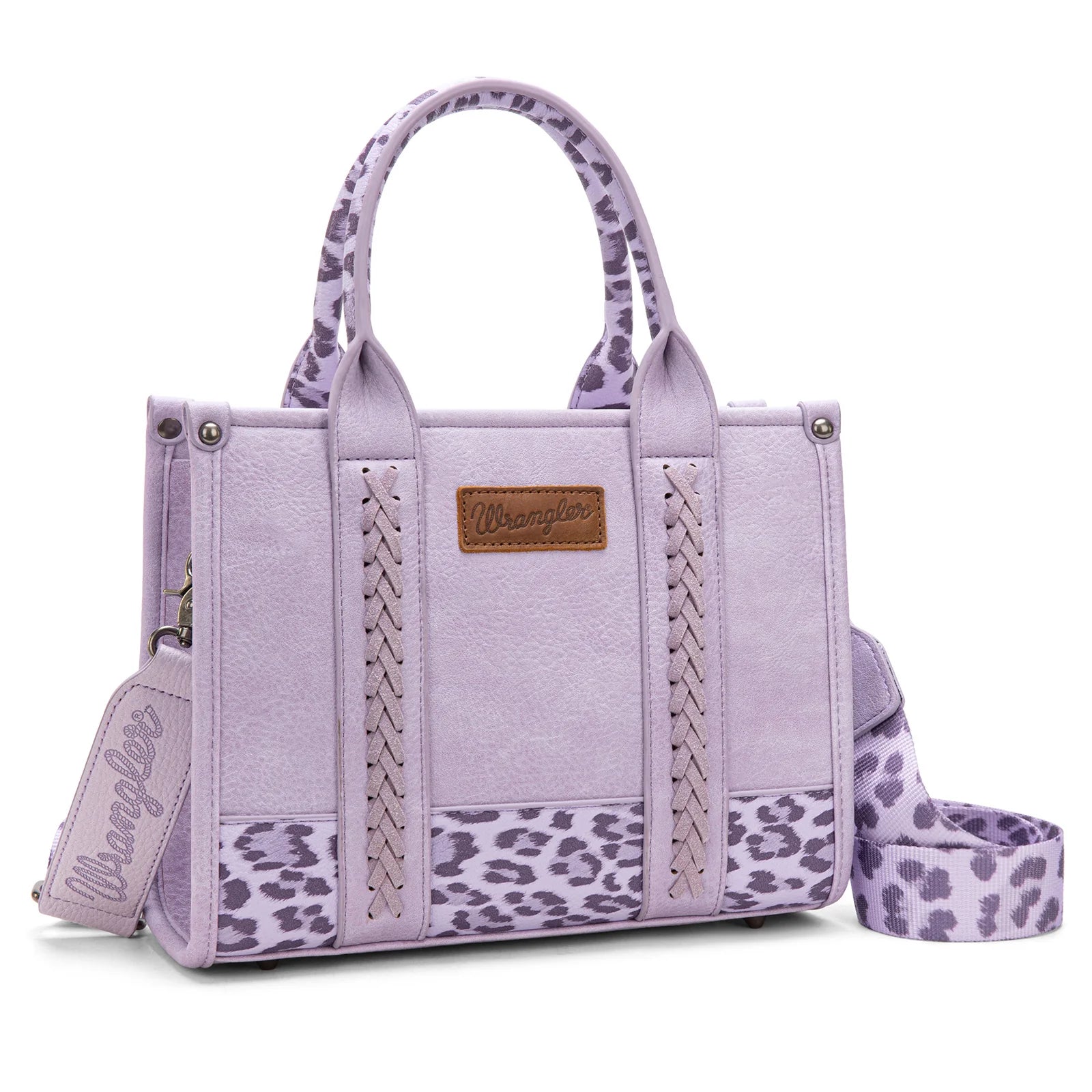 Wrangler Leopard Print Concealed Carry Tote/Crossbody