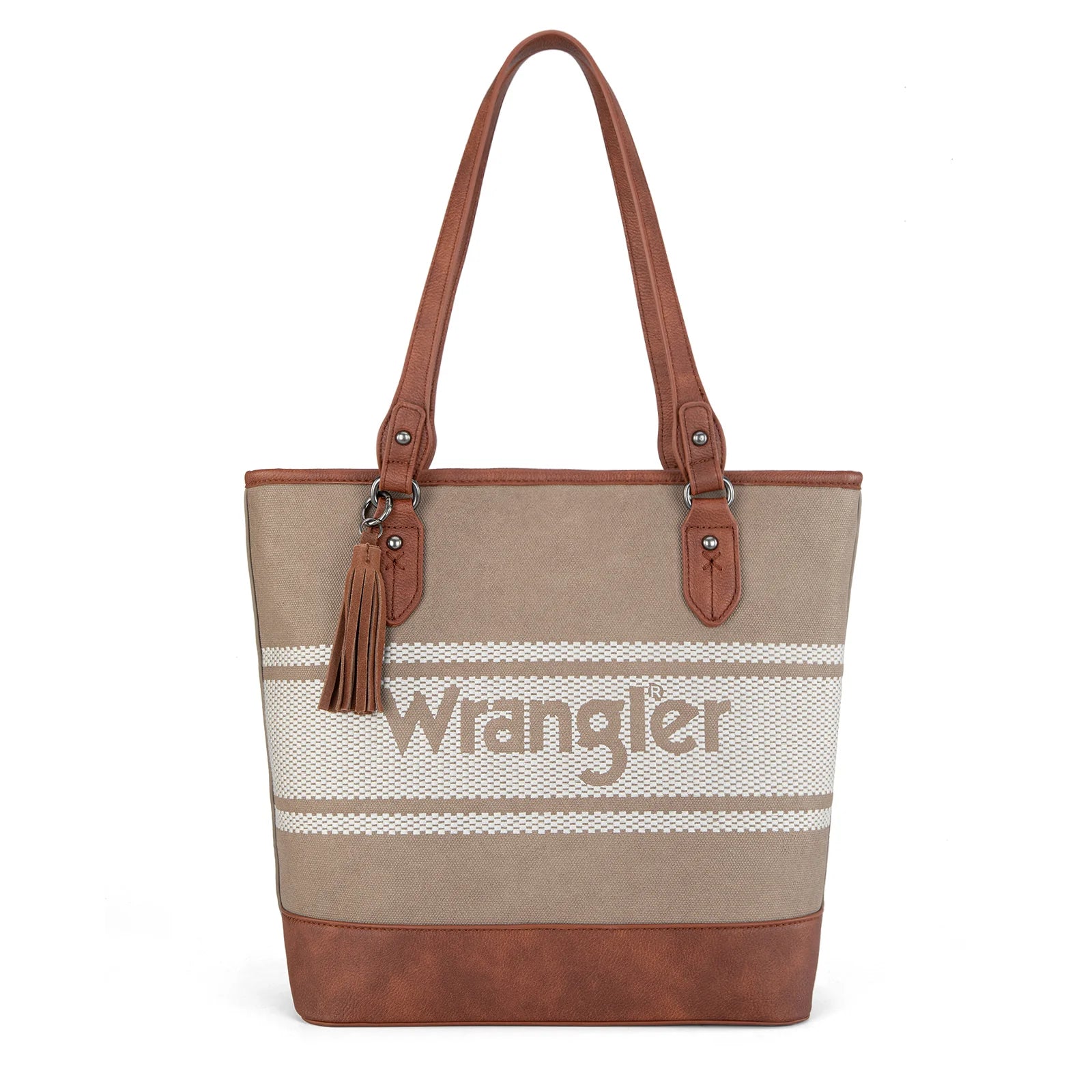 Wrangler Logo Waxed Canvas Tote
