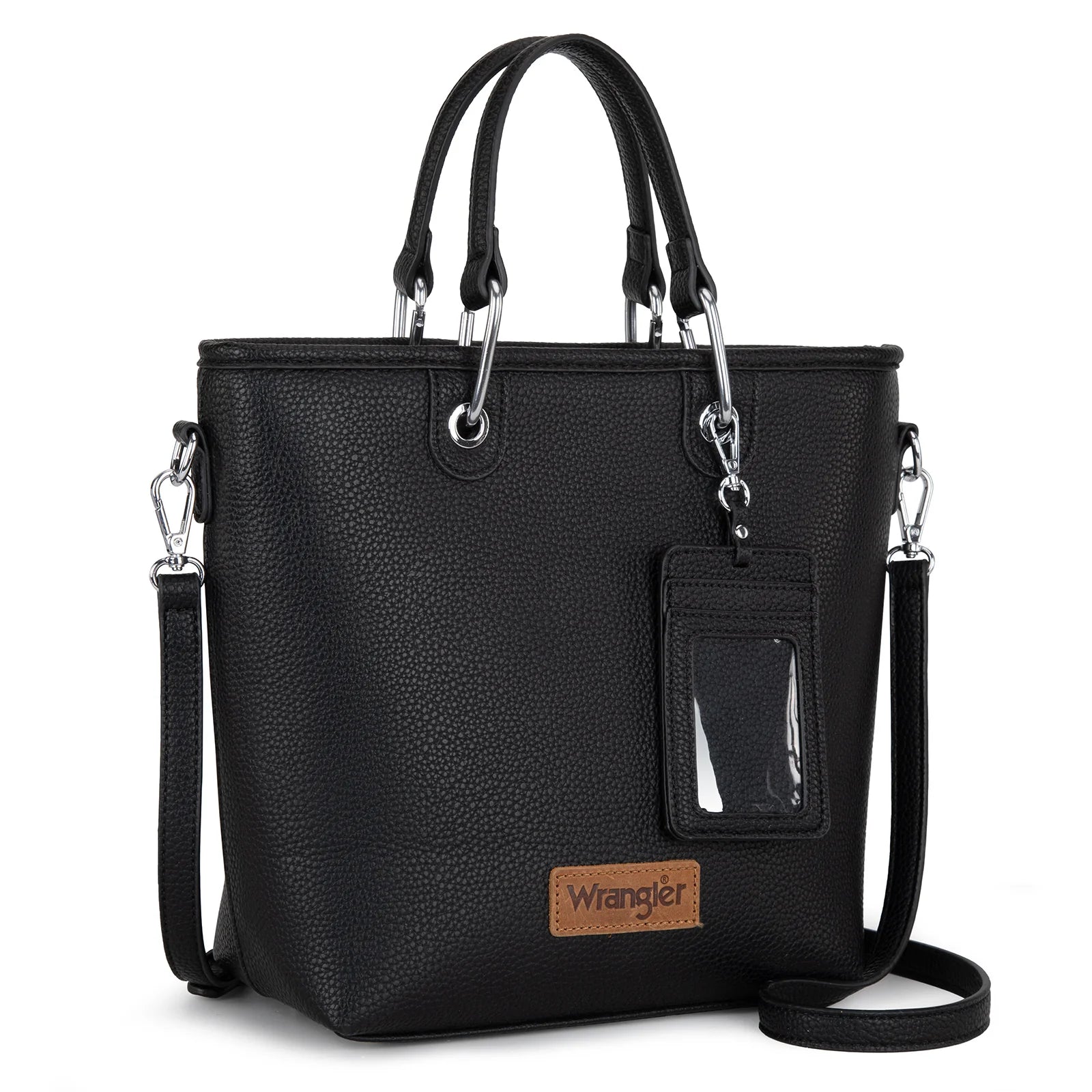 Wrangler Top Handle Tote/Crossbody Detachable Key Ring Card Holder