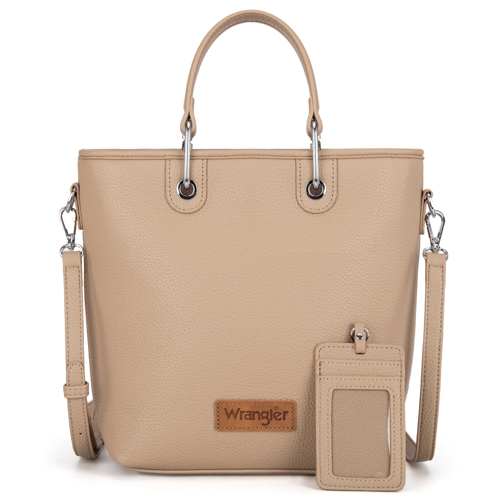 Wrangler Top Handle Tote/Crossbody Detachable Key Ring Card Holder