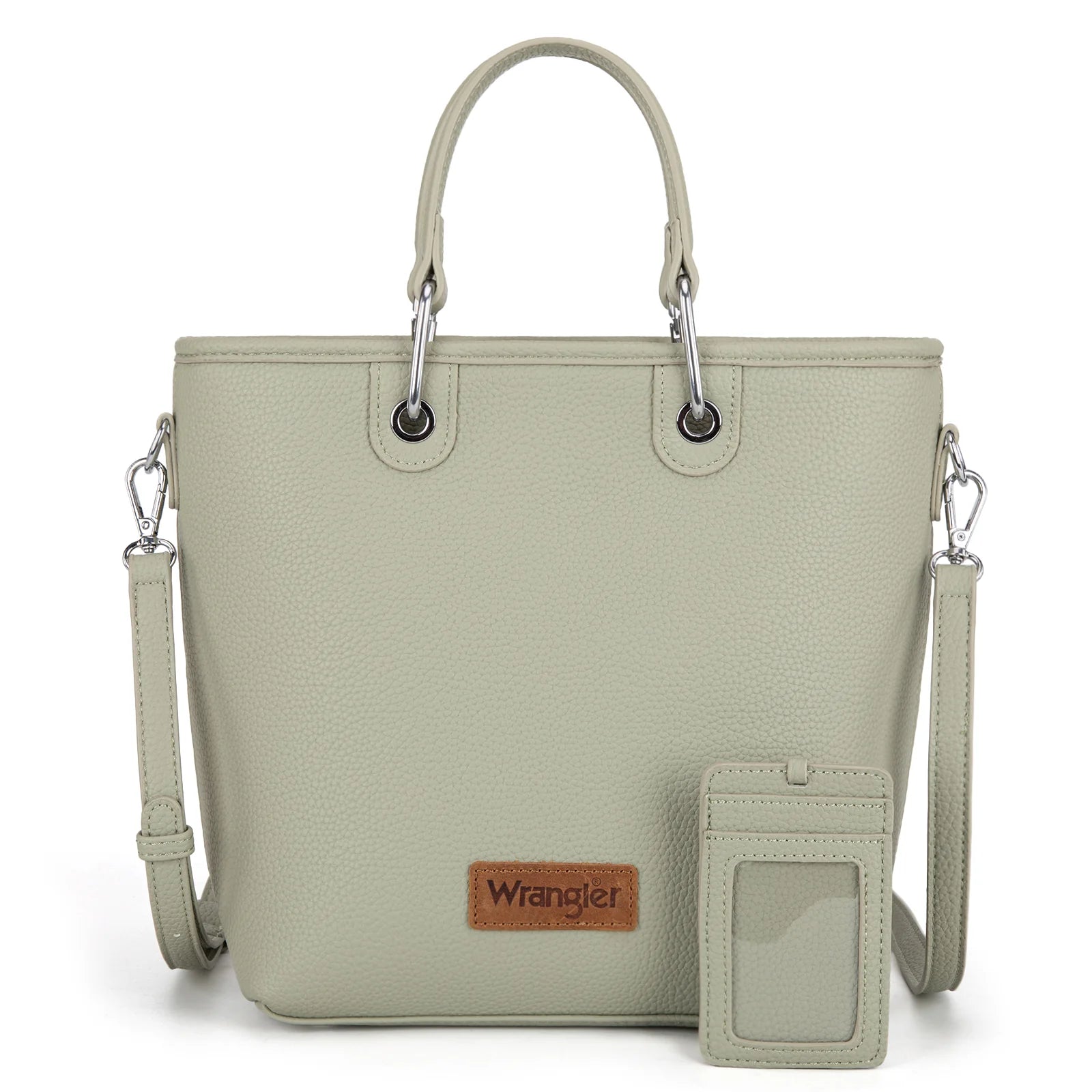 Wrangler Top Handle Tote/Crossbody Detachable Key Ring Card Holder