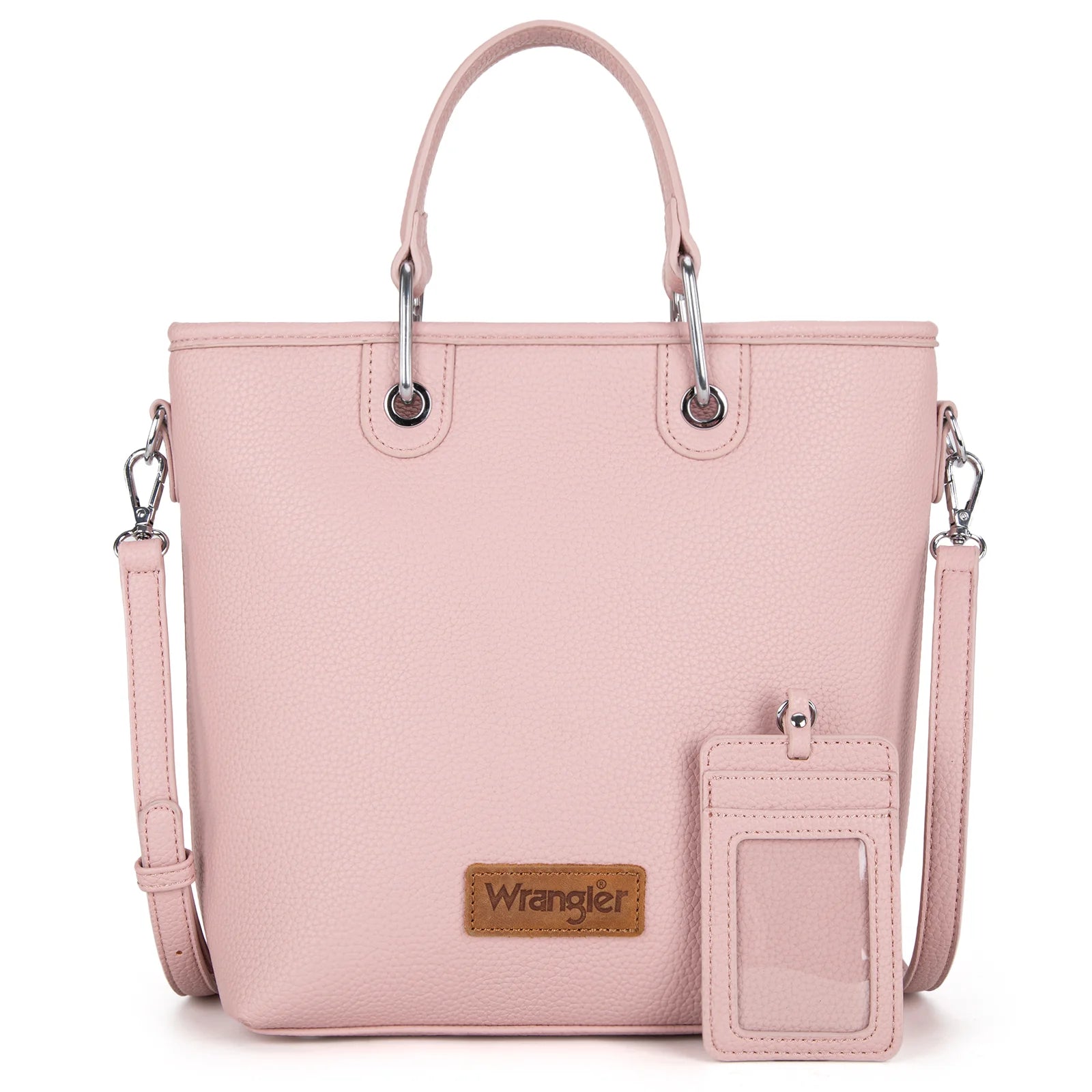 Wrangler Top Handle Tote/Crossbody Detachable Key Ring Card Holder