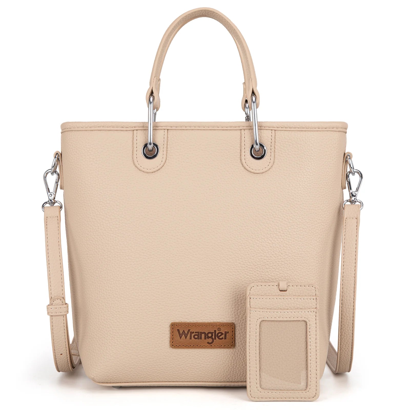 Wrangler Top Handle Tote/Crossbody Detachable Key Ring Card Holder