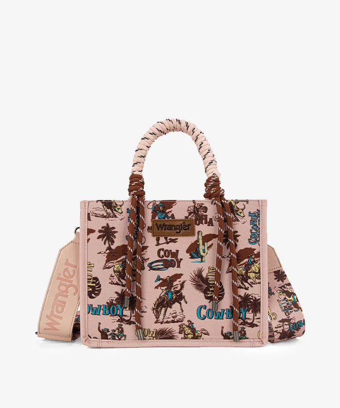 Wrangler Southwestern Print Rope Tote Bag