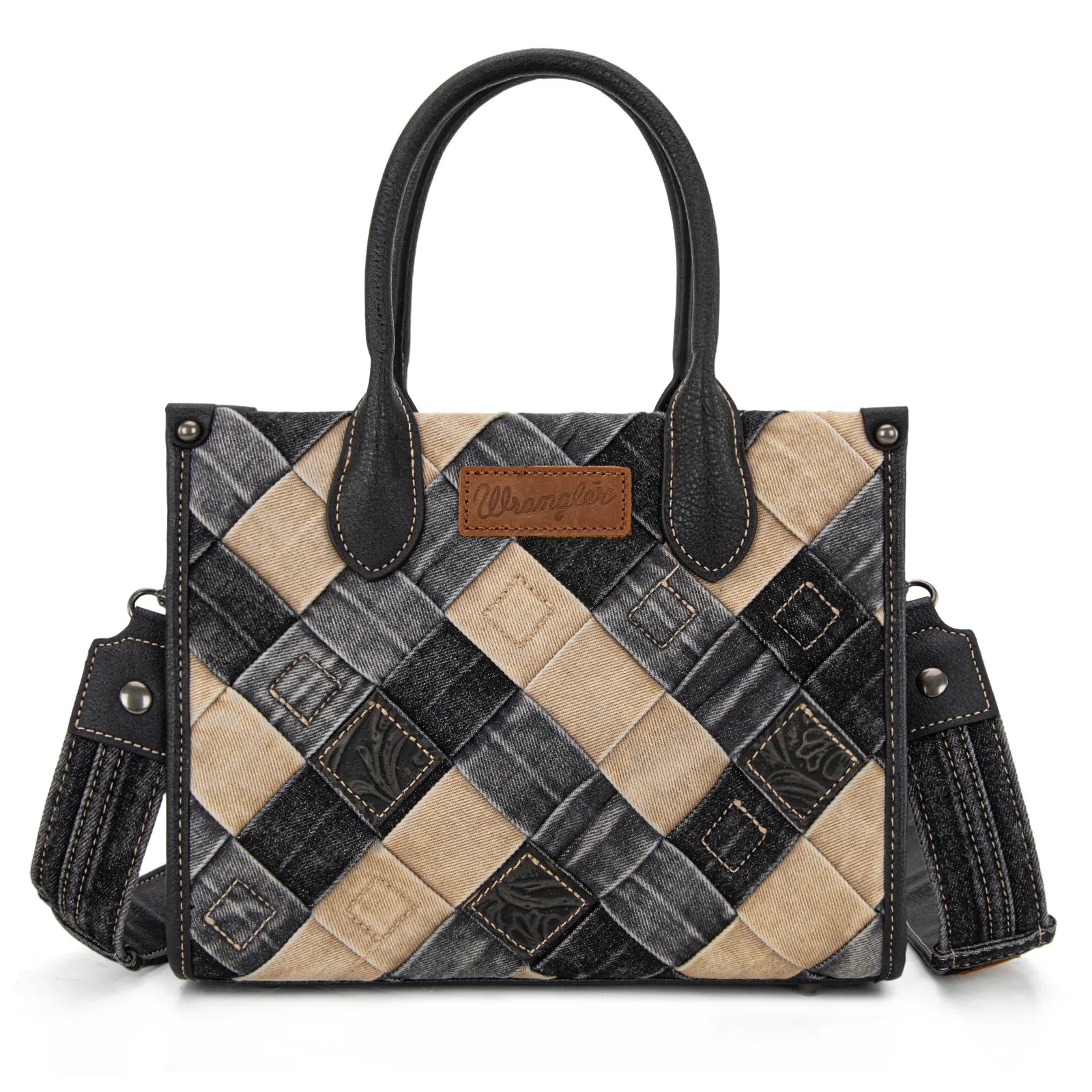 Wrangler Woven Denim Concealed Carry Tote/Crossbody