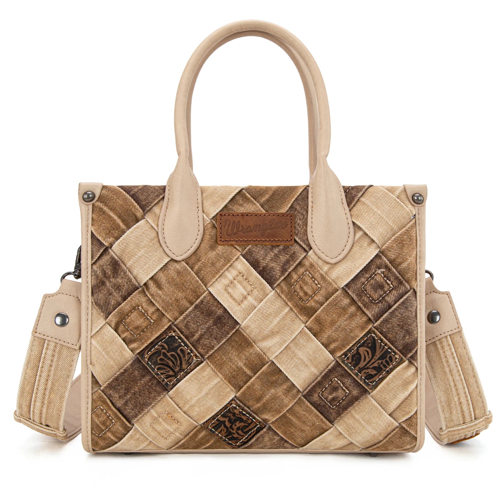 Wrangler Woven Denim Concealed Carry Tote/Crossbody