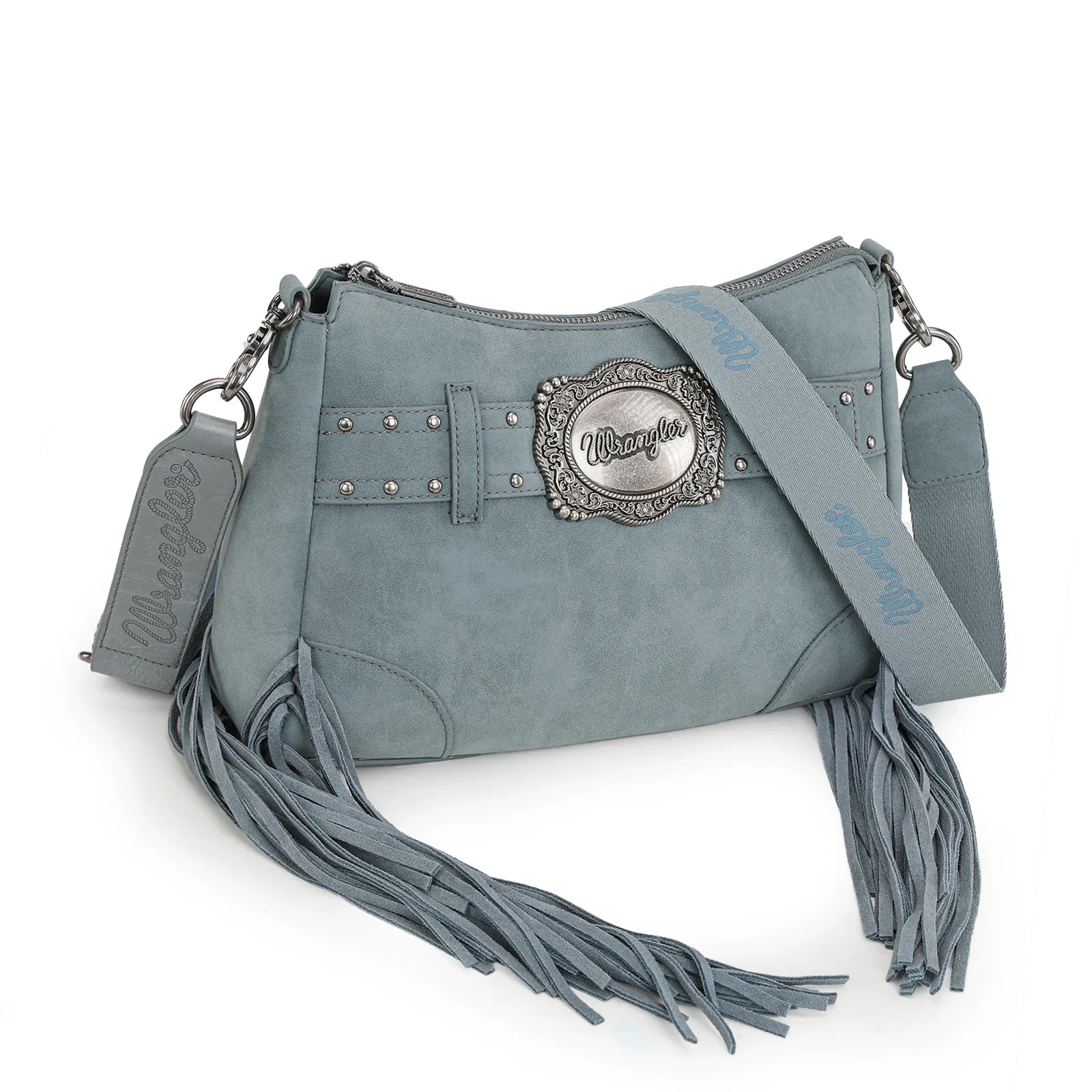Wrangler Fringe Buckle Hobo Bag/Crossbody Bag