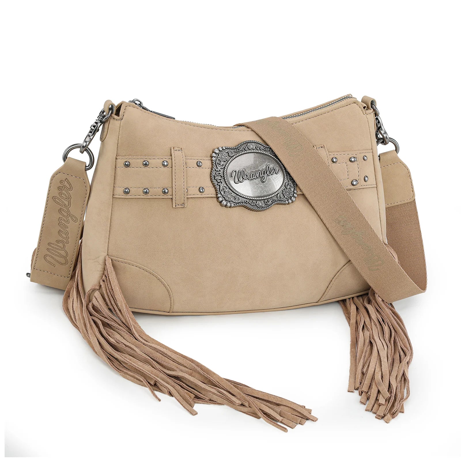 Wrangler Fringe Buckle Hobo Bag/Crossbody Bag