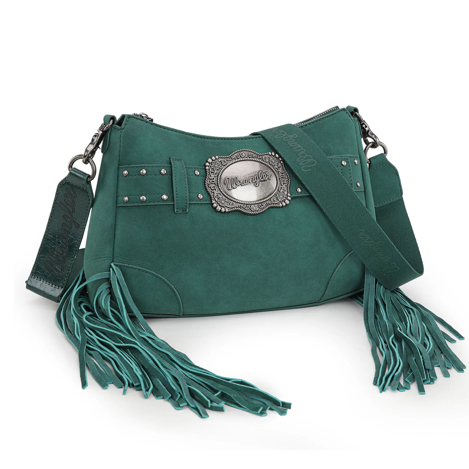 Wrangler Fringe Buckle Hobo Bag/Crossbody Bag