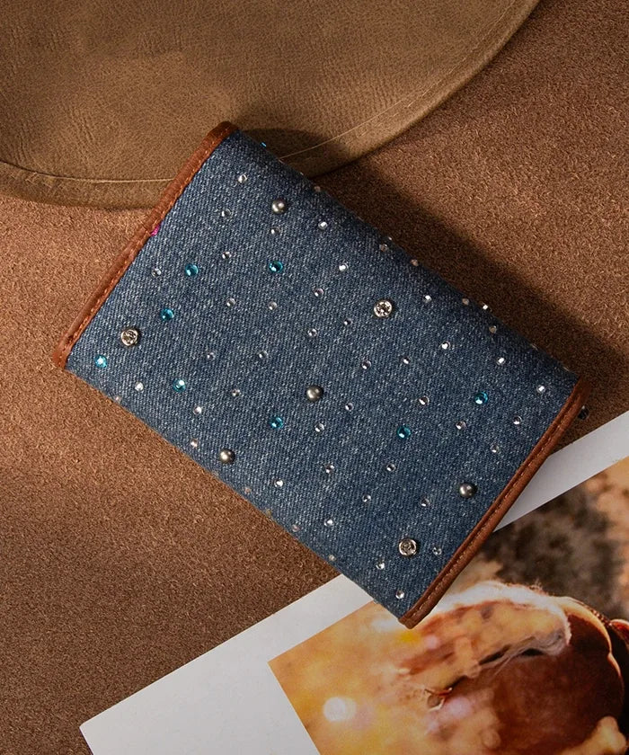 Wrangler Rhinestone Trifold Wallet