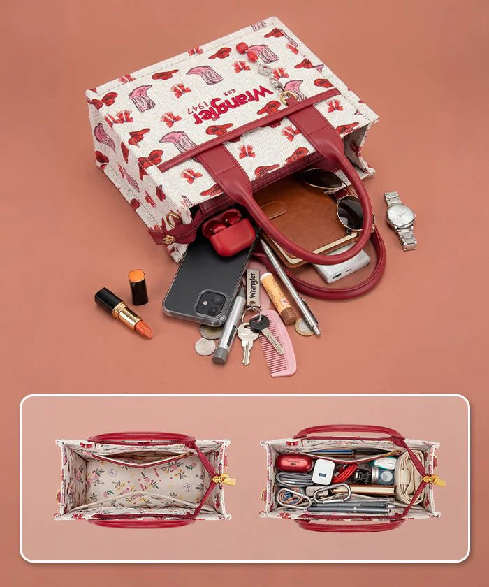 Wrangler Rodeo Icons Western Canvas Tote Bag