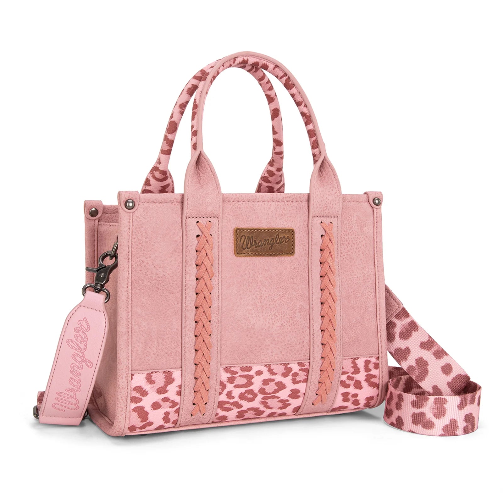 Wrangler Leopard Print Concealed Carry Tote/Crossbody