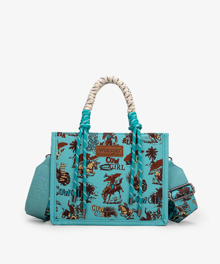 Wrangler Southwestern Print Rope Tote Bag